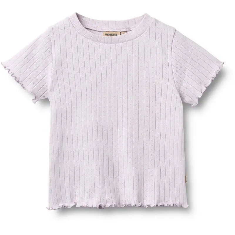 Wheat Purple Light Rib T-Shirt S/S Irene 1