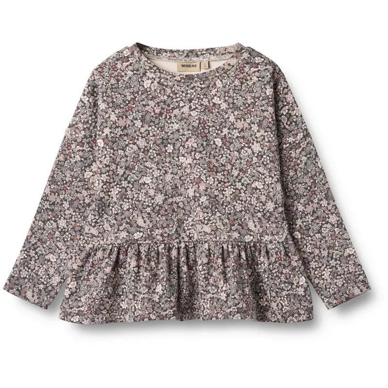 Wheat Purple Stone Flowers Bluse Carolina 1