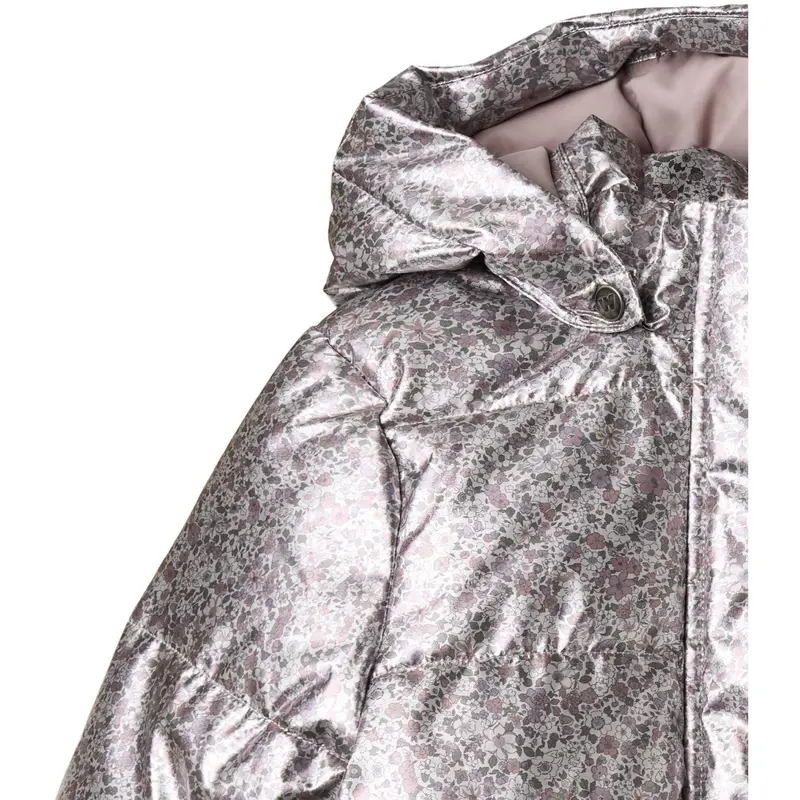 Wheat Silver Flower Meadow Puffer Jakke Eli 3