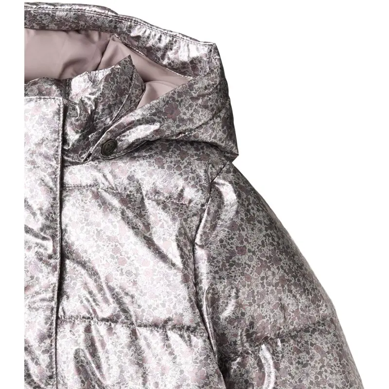 Wheat Silver Flower Meadow Puffer Jakke Eli 4