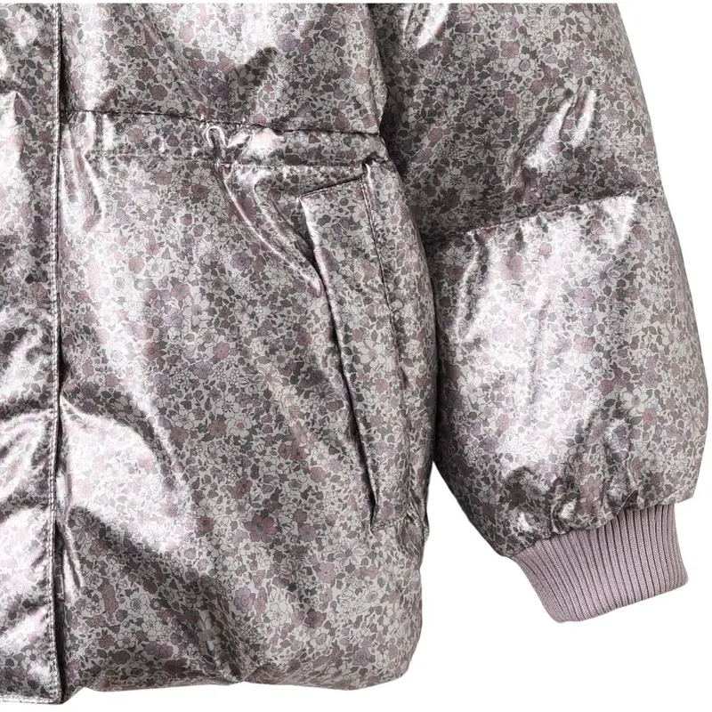Wheat Silver Flower Meadow Puffer Jakke Eli 6