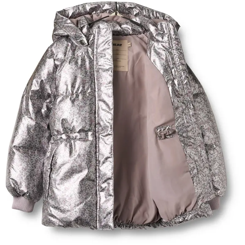 Wheat Silver Flower Meadow Puffer Jakke Eli 8