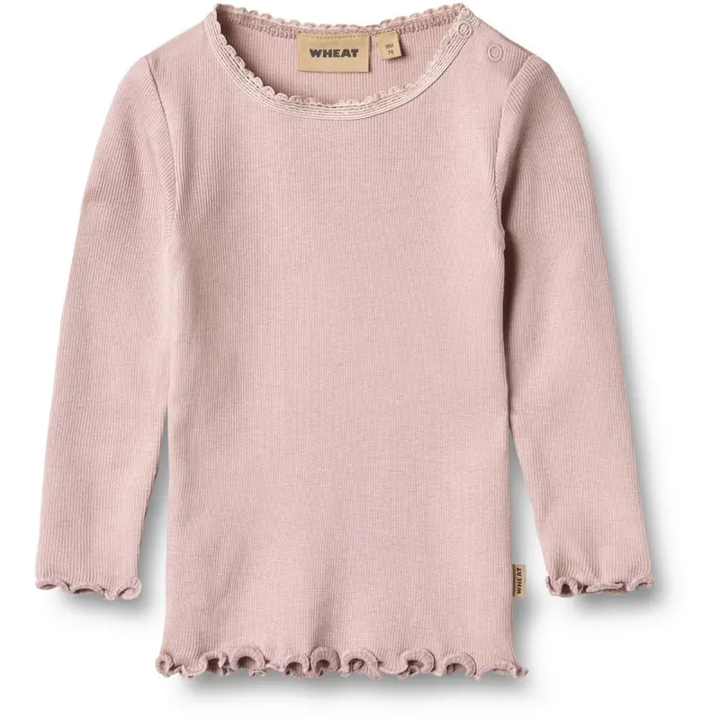 Wheat Soft Lilac Rib Bluse Reese 1