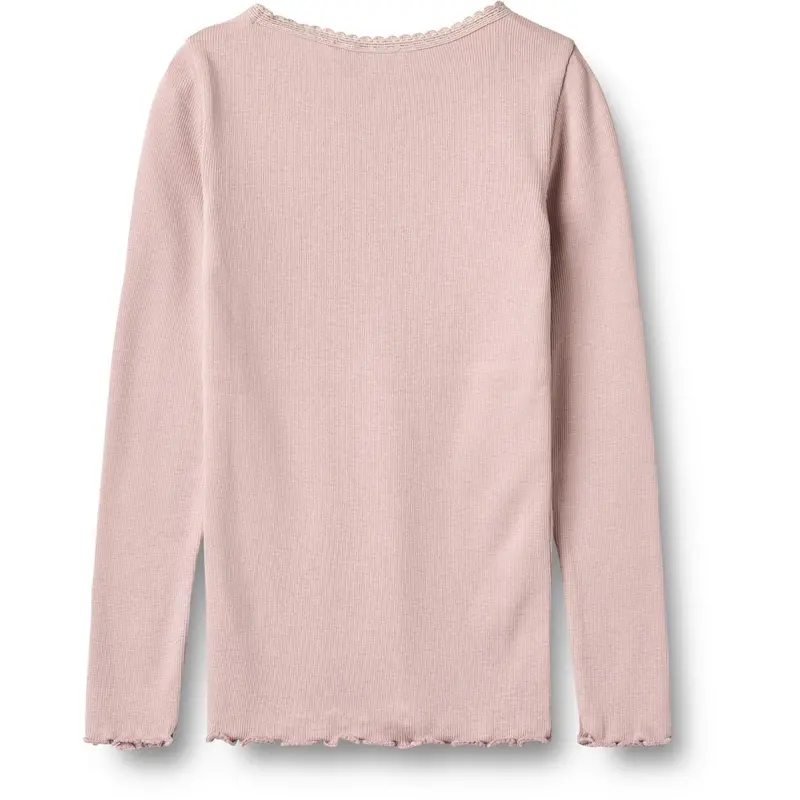 Wheat Soft Lilac Rib Bluse Reese 4