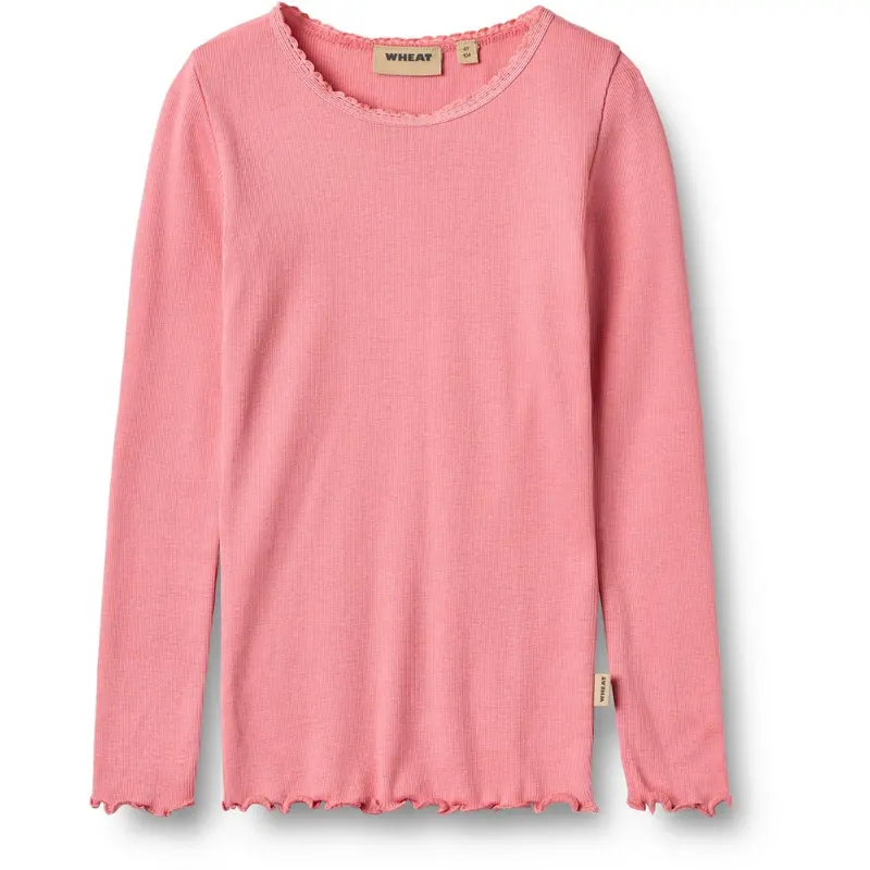 Wheat Soft Pink Rib Bluse Reese 1
