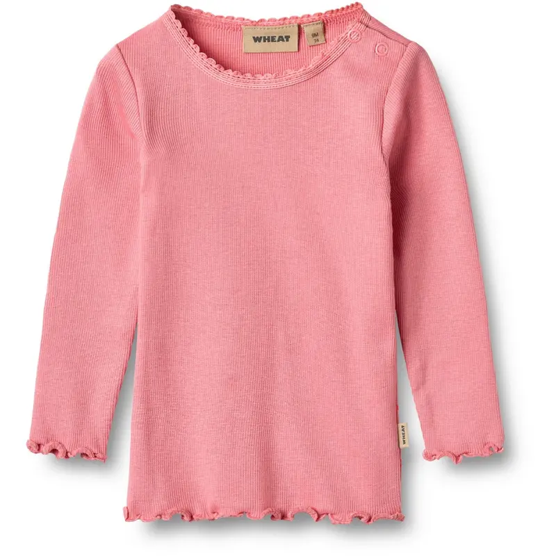 Wheat Soft Pink Rib Bluse Reese 1