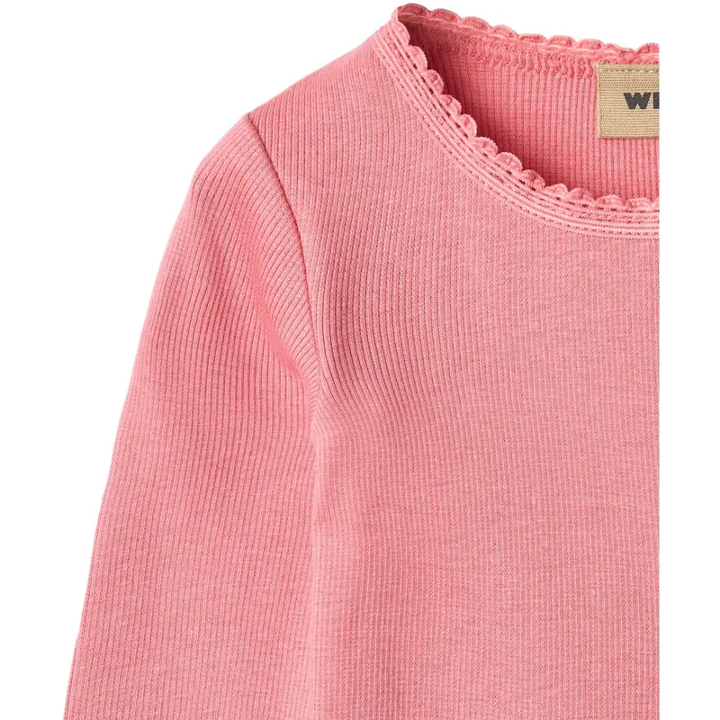Wheat Soft Pink Rib Bluse Reese 2