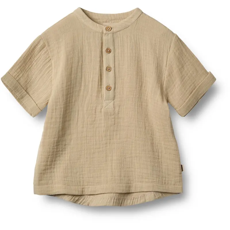 Wheat Soft Sand Skjorte S/S Svend 1