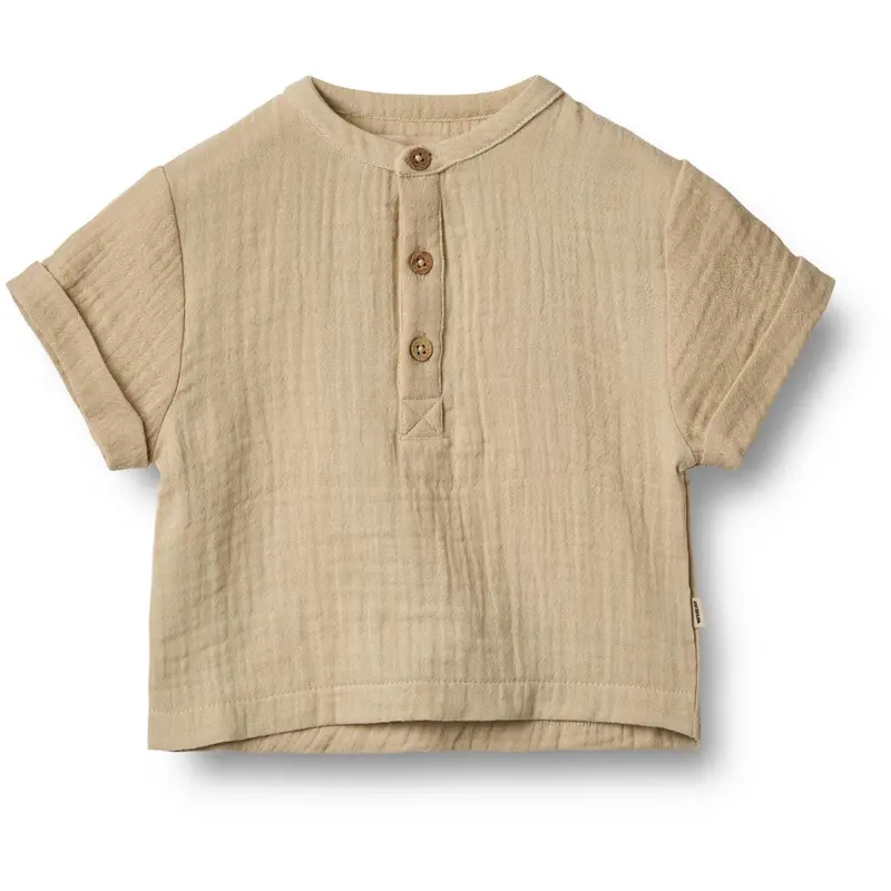 Wheat Soft Sand Skjorte S/S Svend 1