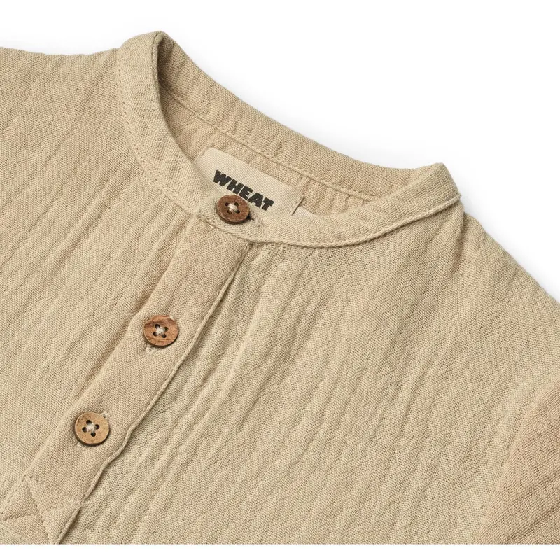 Wheat Soft Sand Skjorte S/S Svend 2