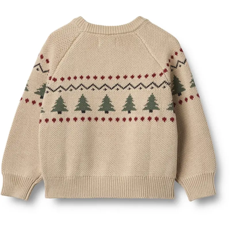 Wheat Warm Sand Jacquard Pullover Balou 4