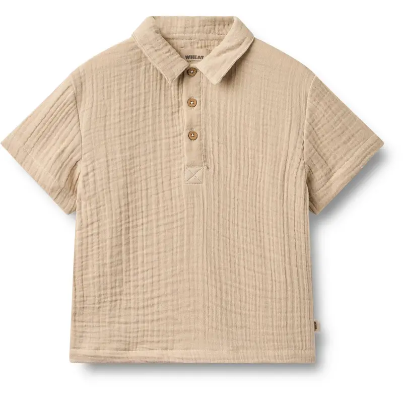 Wheat Warm Sand Sæt Skjorte S/S & Shorts Svend 2