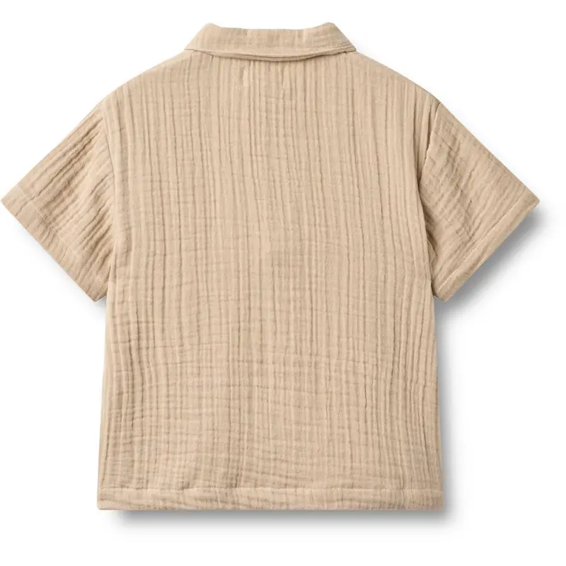 Wheat Warm Sand Sæt Skjorte S/S & Shorts Svend 3