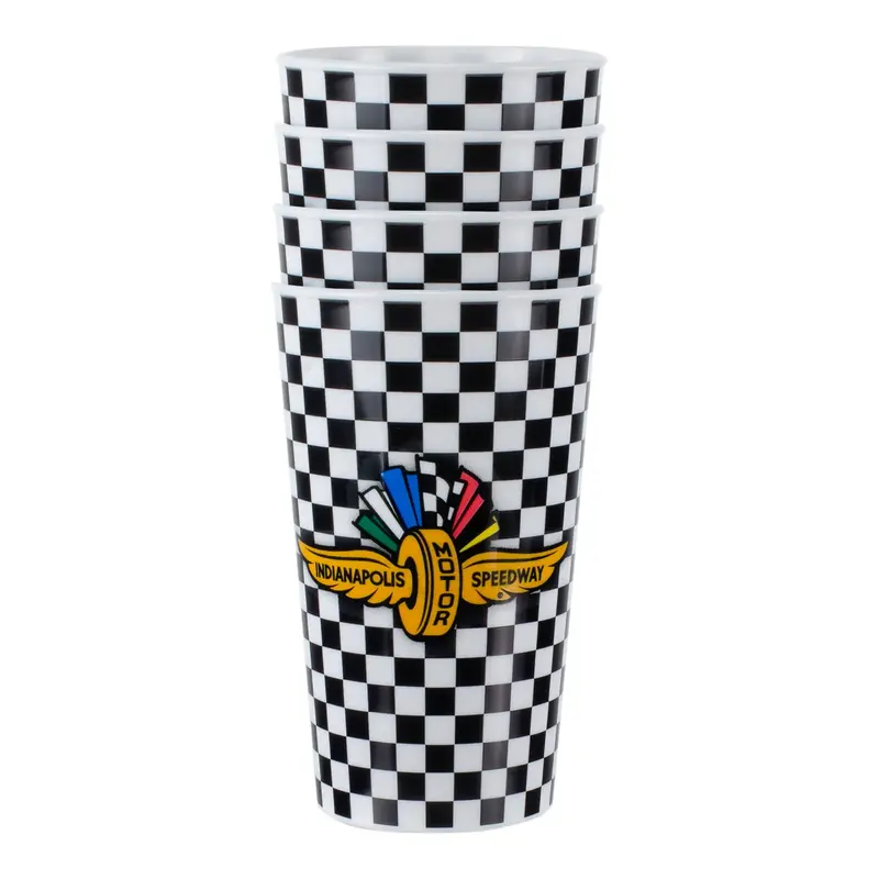 Wing Wheel Flag 4 Pack Tumbler Cup Set 1