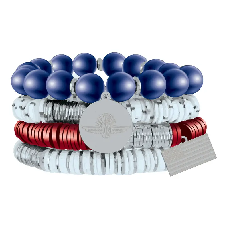 Wing Wheel Flag Americana Bracelet Set Of 4 1