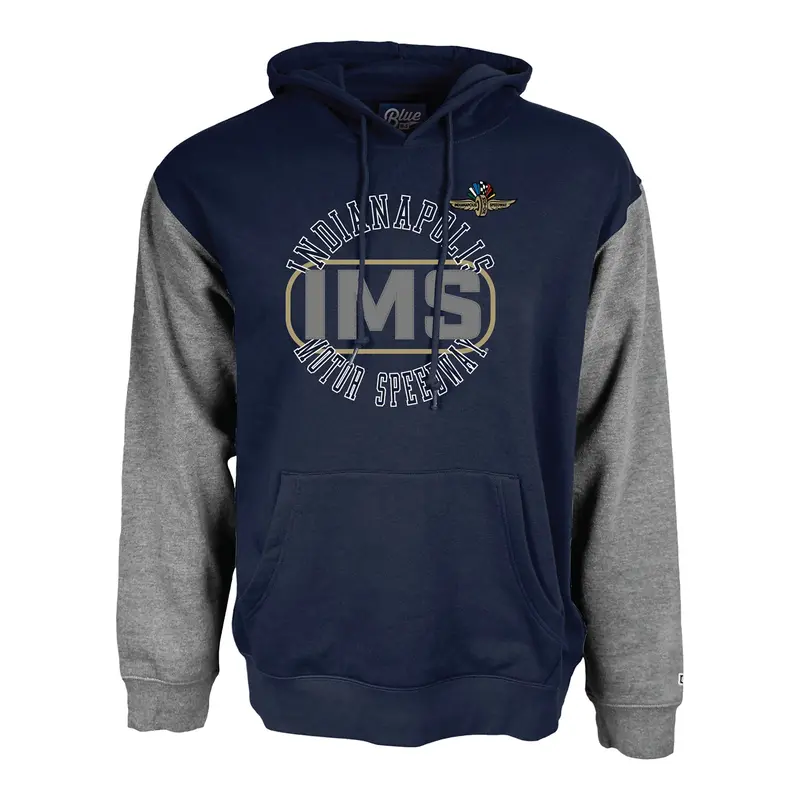 Wing Wheel Flag Applique Hooded Sweatshirt 1