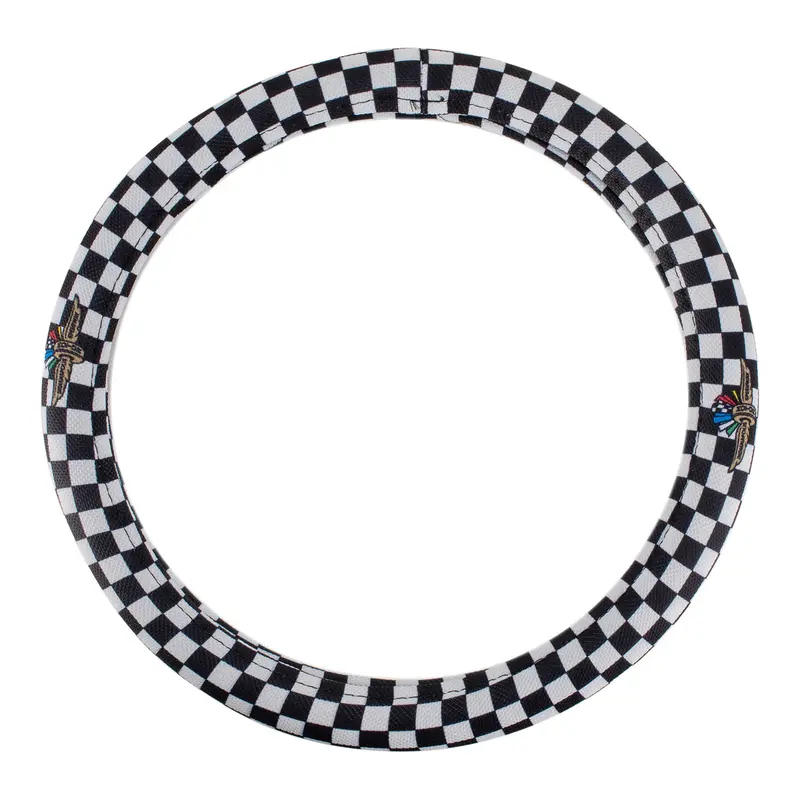 Wing Wheel Flag Checkered Steering Wheel Cover 1