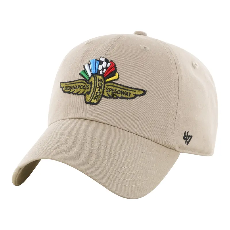 Wing Wheel Flag Clean Up Khaki Hat 1