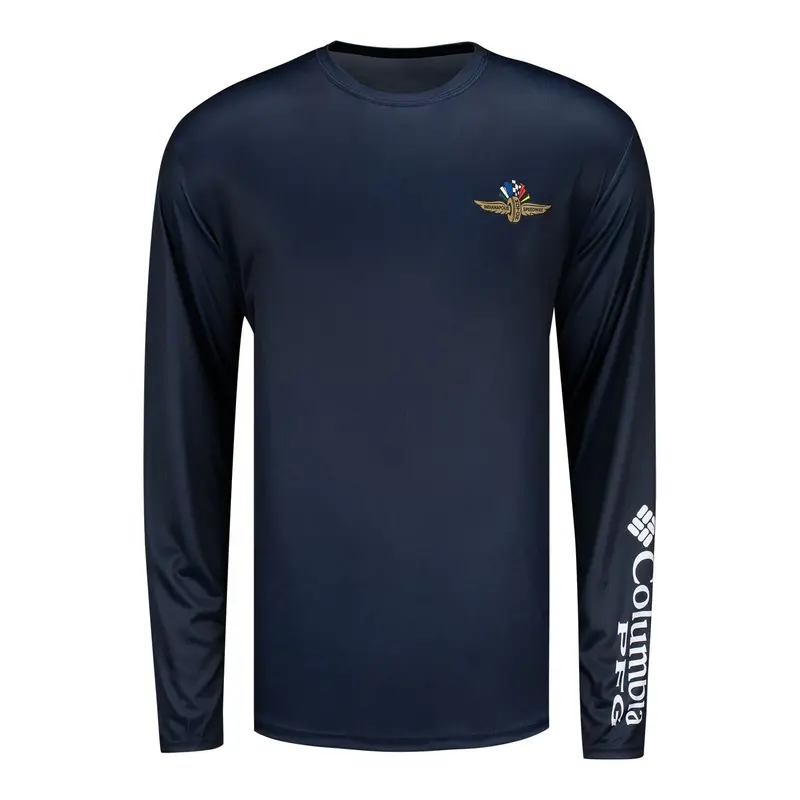 Wing Wheel Flag Columbia Terminal Tackle Long Sleeve Shirt 1