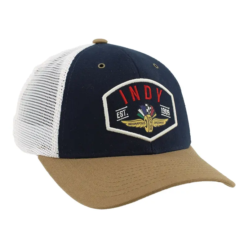 Wing Wheel Flag Indy Est. 1909 Mesh Back Zephyr Hat 2