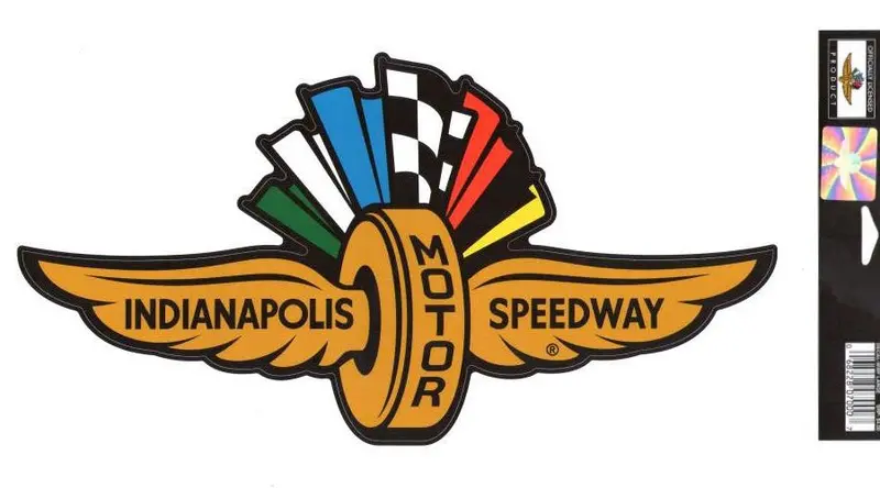 Wing Wheel Flag Large Decal 1