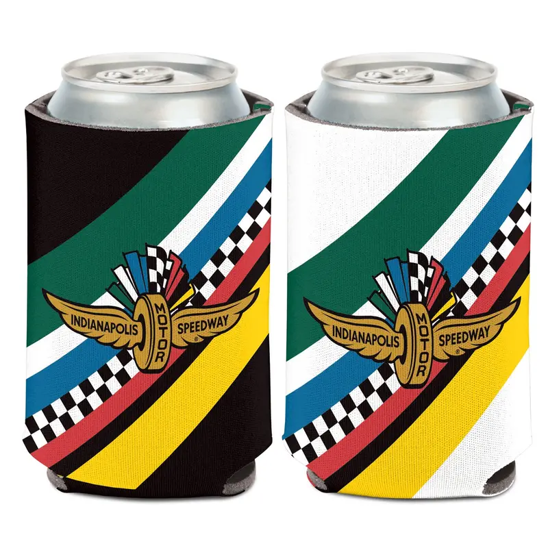 Wing Wheel Flag Stripe Build Can Cooler 12Oz 1