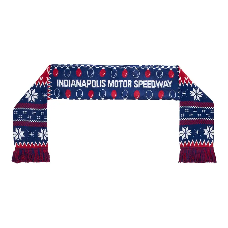 Wing Wheel Flag Ugly Holiday Scarf 1