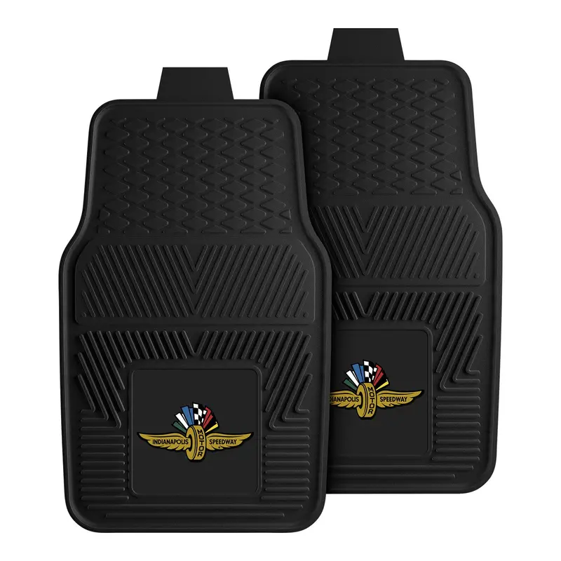 Wing Wheel Flag Vinyl Car Mats 2Pk 1