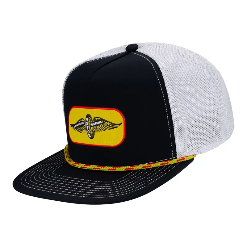 Wing Wheel Mesh Back Tpu Patch Rope Flat Bill Hat 1