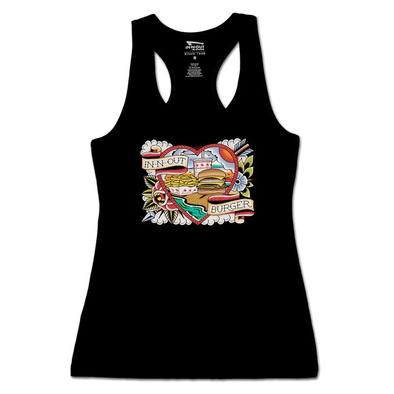 Women's Heart Tattoo Tank 1
