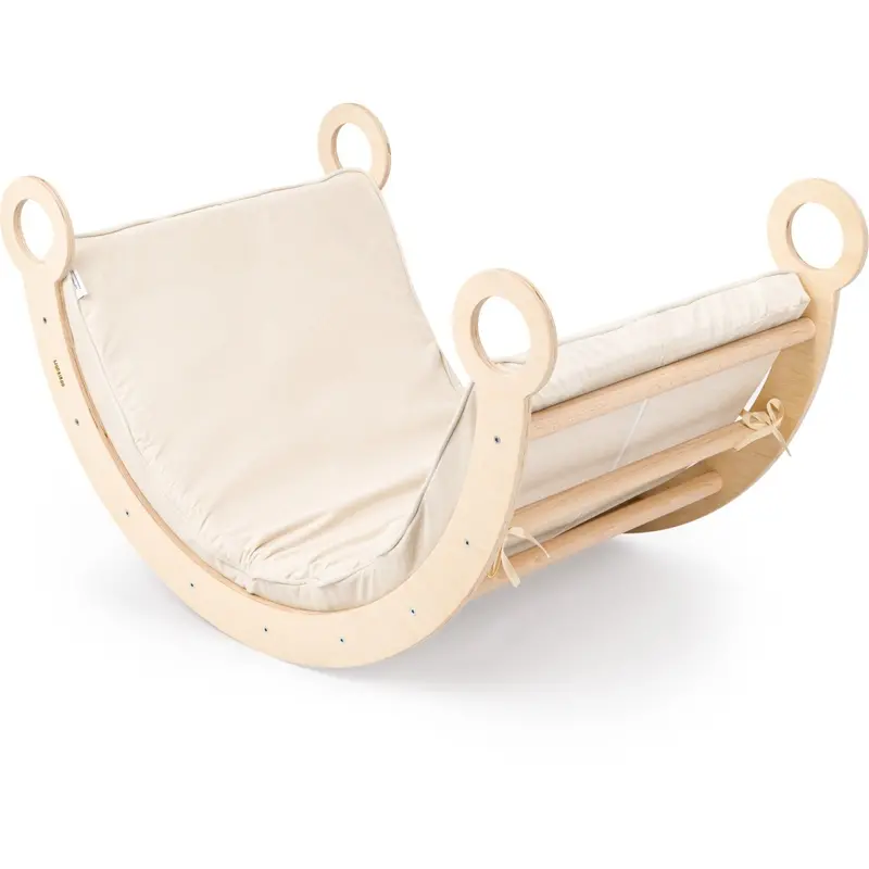 Woobiboo Natural Montessori Rocker Med Beige Madras L 1