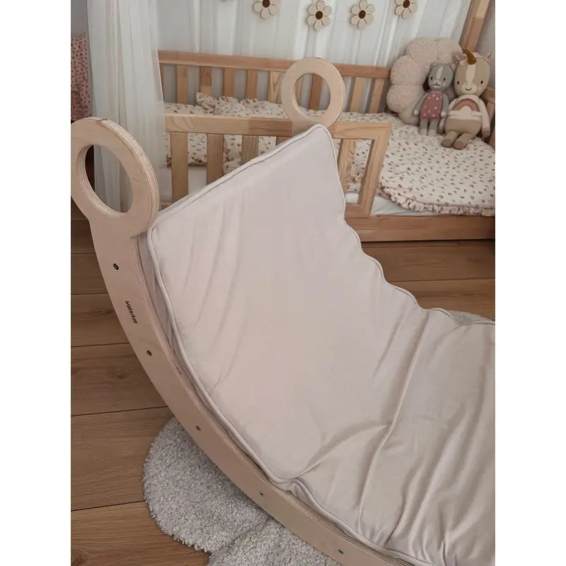 Woobiboo Natural Montessori Rocker Med Beige Madras L 2