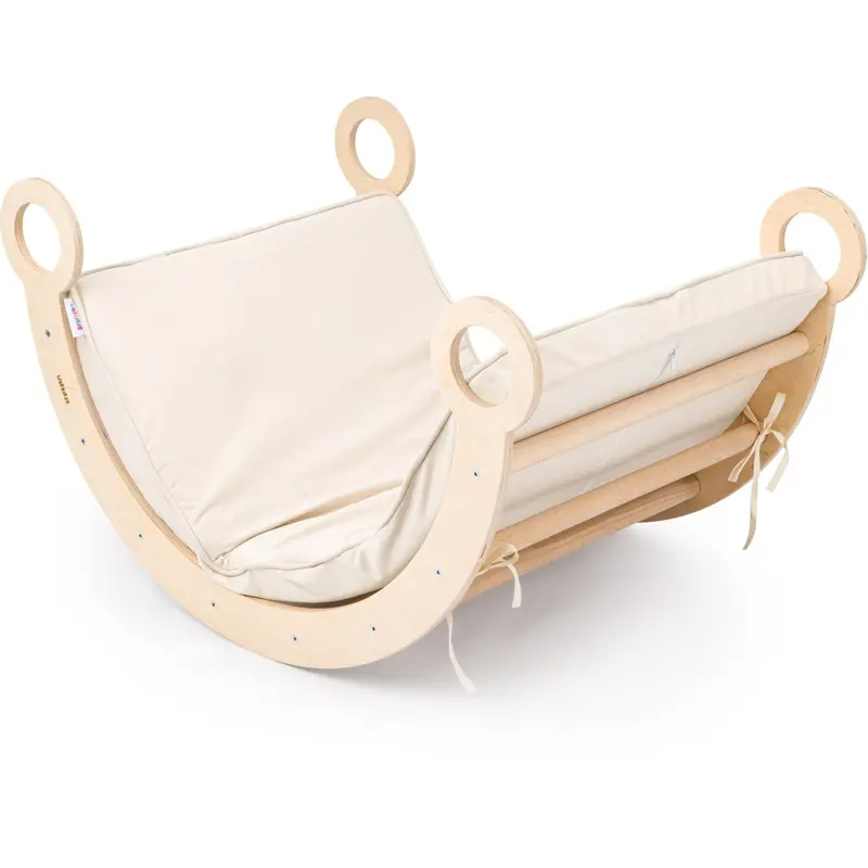 Woobiboo Natural Montessori Rocker Med Beige Madras M 1