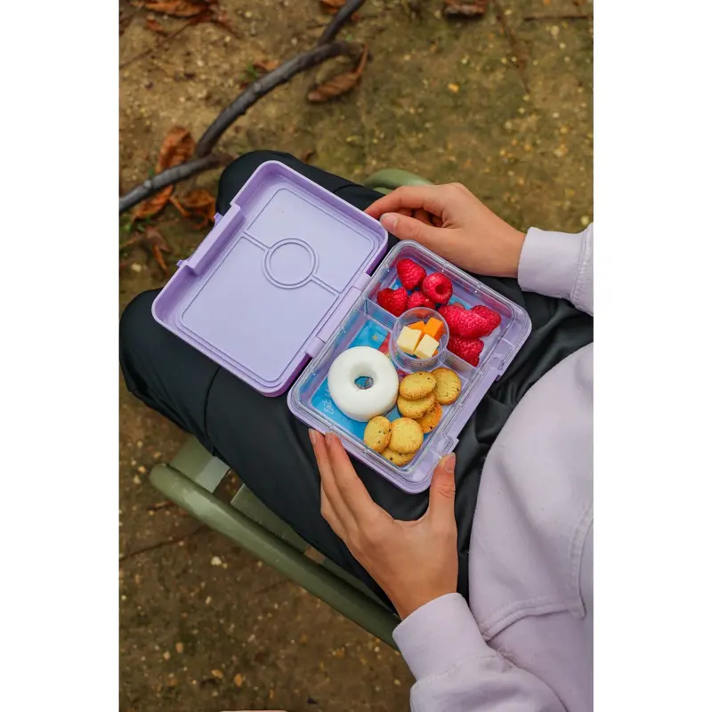 Yumbox Lavande Purple / Unicorn Tray Snack Size Bento Madkasse 2