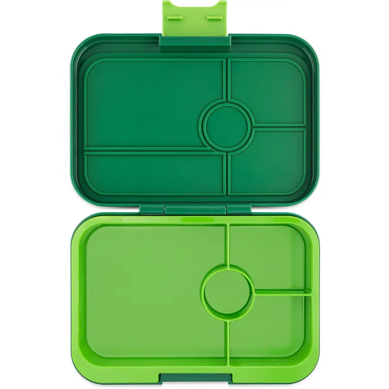 Yumbox Palm Green / Solid Lime Tray Leakproof Tapas Xl 4 Bento Madkasse 1