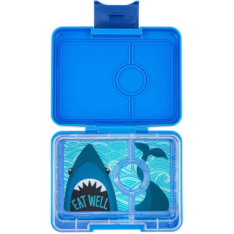 Yumbox Surf Blue / Shark Tray Snack Size Bento Madkasse 1