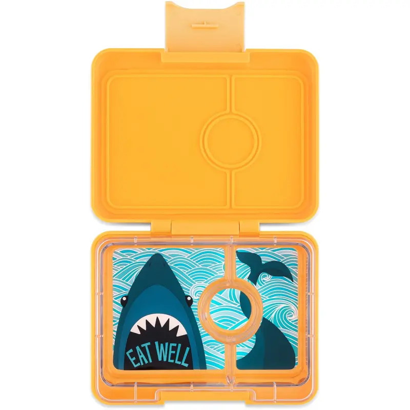 Yumbox Yoyo Yellow / Shark Tray Snack Size Bento Madkasse 1