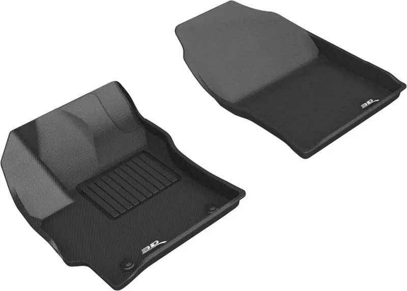 3D Maxpider Custom All-Weather Floor Mats For 2019–2020 Toyota Corolla Hatchback (Kagu) – First Row, Black 1