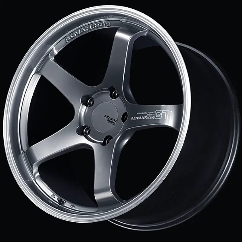 Advan Gt For Porsche 20X9.0 / +45 Offset / 5-130 / Machining & Hyper Platinum Black 1
