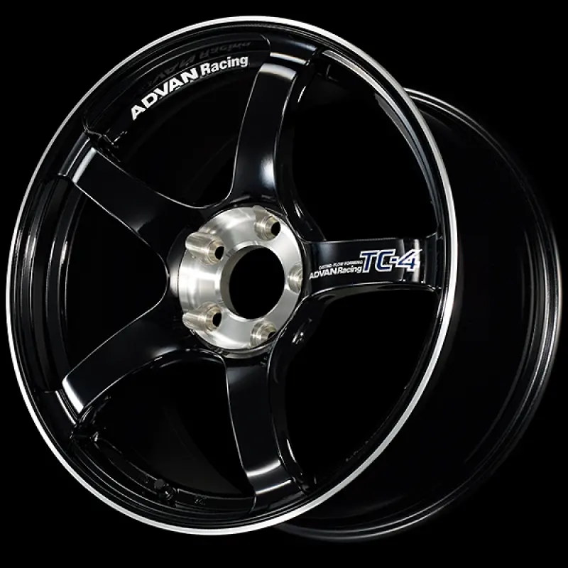 Advan Tc-4 Se 15X6.5 / +45 Offset / 4-100 / 63Mm Bore / Racing Gloss Black & Diamond Cut 1