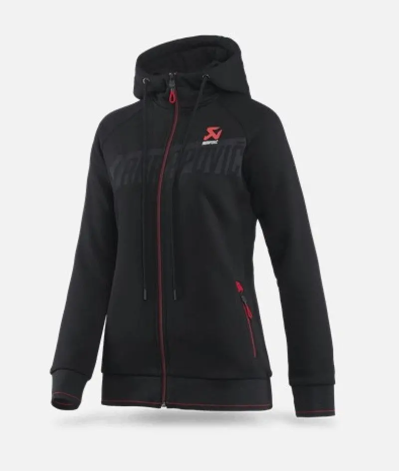 Akrapovic Women’S Corpo Zip Hoodie – Black, Size Xl 1
