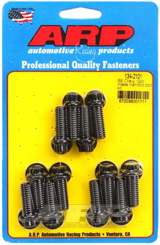 Arp 12-Point Intake Manifold Bolt Kit For Small-Block Chevy – Includes 3/8" Socket 1