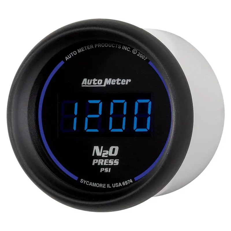 Autometer Ultra-Lite 2-1/16In 1600 Psi Digital Nitrous Pressure Gauge - Black 2