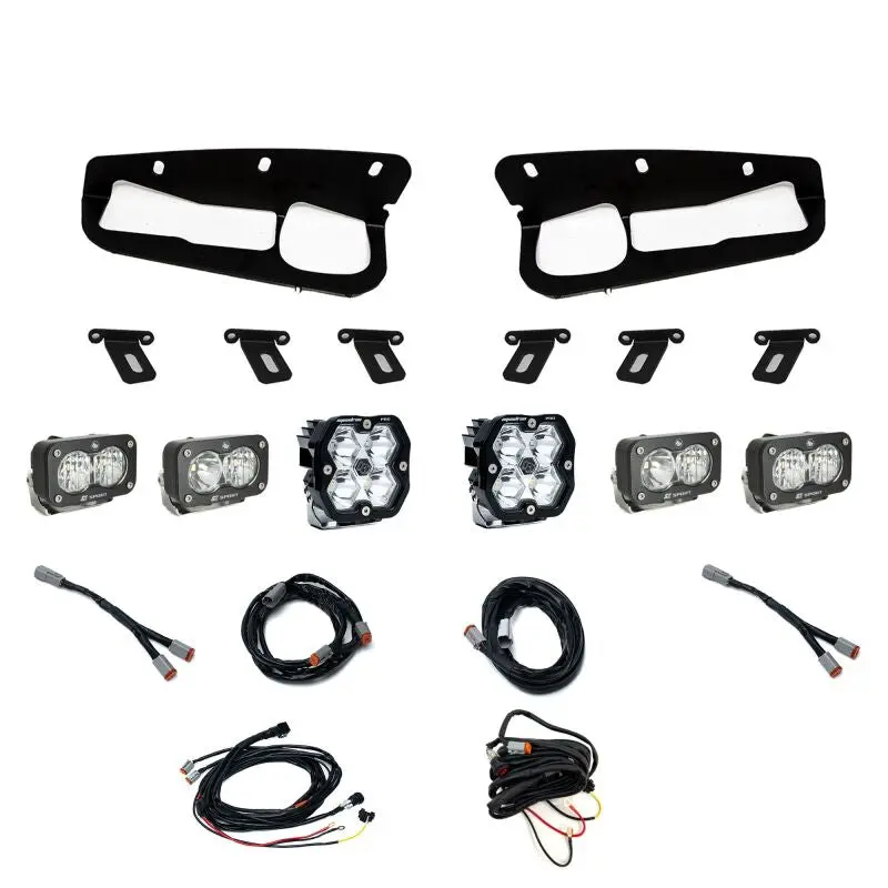 Baja Designs Squadron 2.0 Pro Led Light – Spot Beam, Includes Steel Bumper Mount Kit For 2021–2025 Ford Bronco 1