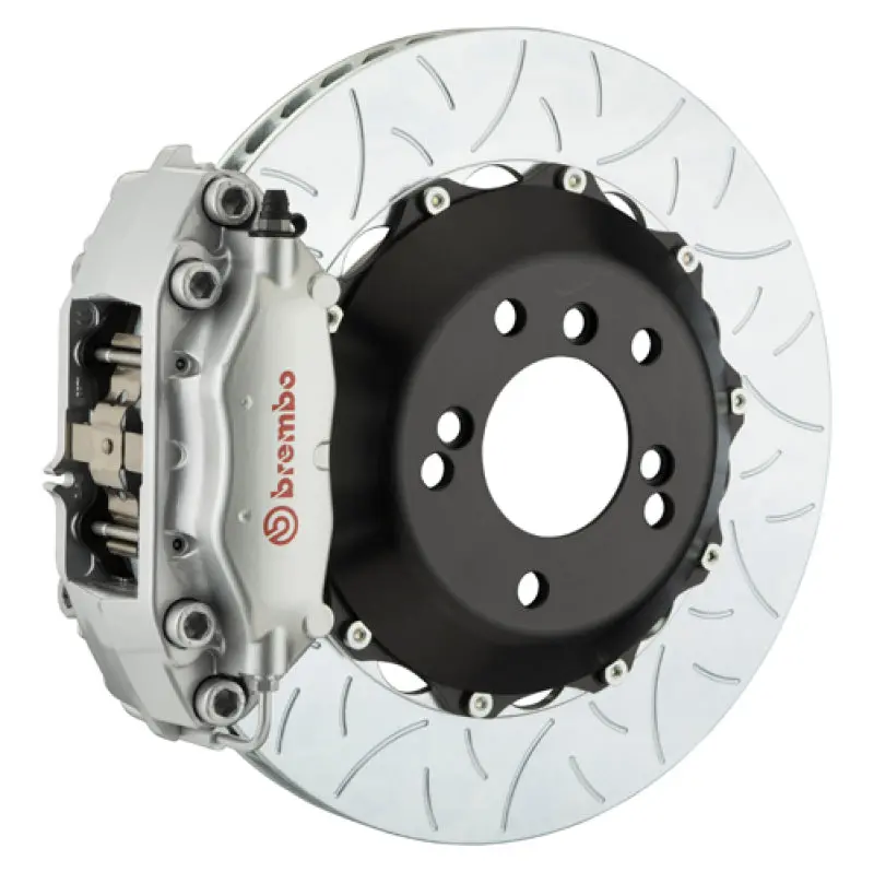 Brembo 05-08 7-Series (After 3/5 Prod) Rr Gt Bbk 4Pist Cast 2Pc 345X28 2Pc Rotor Slot Type3-Silver 1