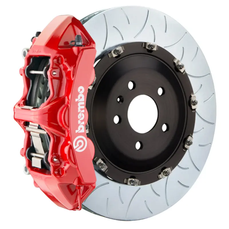 Brembo 10-15 Camaro Ss/12-15 Camaro Zl1 Fr Gt Bbk 6 Piston Cast 405X34 2Pc Rotor Slotted Type3 -Red 1