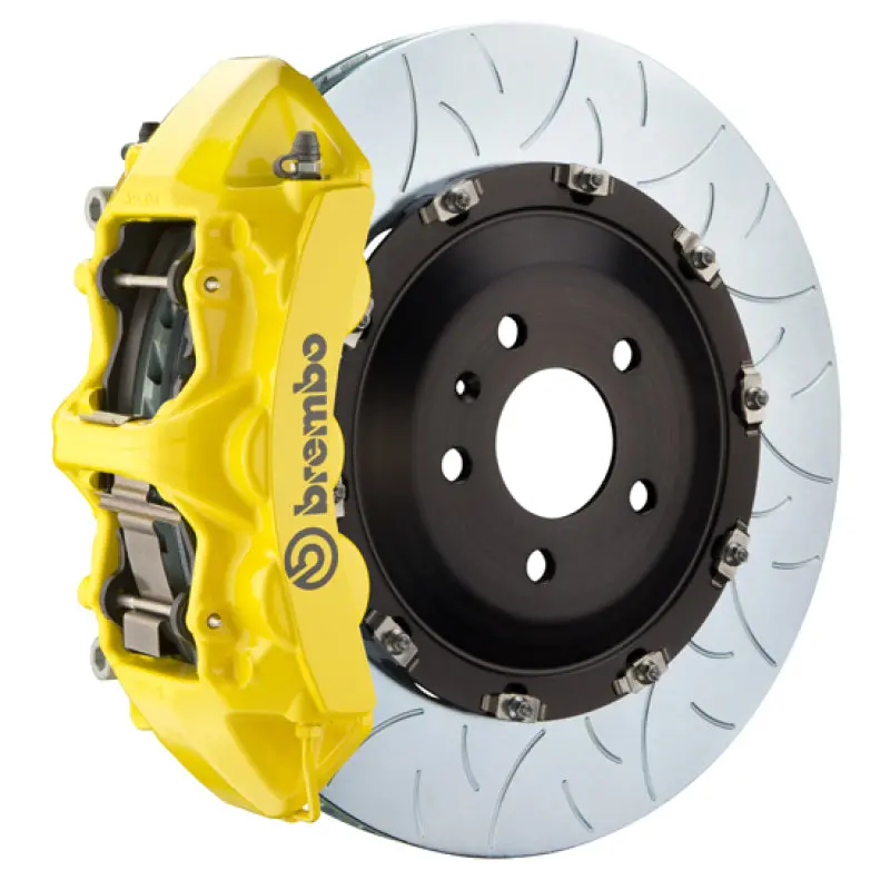 Brembo 14-17 Sq5 Front Gt Bbk 6 Piston Cast 380X34 2Pc Rotor Slotted Type-3- Yellow 1