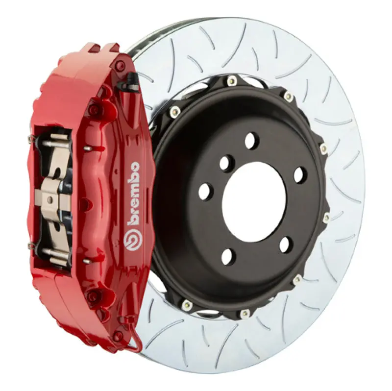 Brembo Gt Big Brake Kit – Front Slotted Rotors (355×32Mm, Two-Piece), 6-Piston Calipers For 2005–2008 Dodge Magnum V6 (Non-Awd) 1