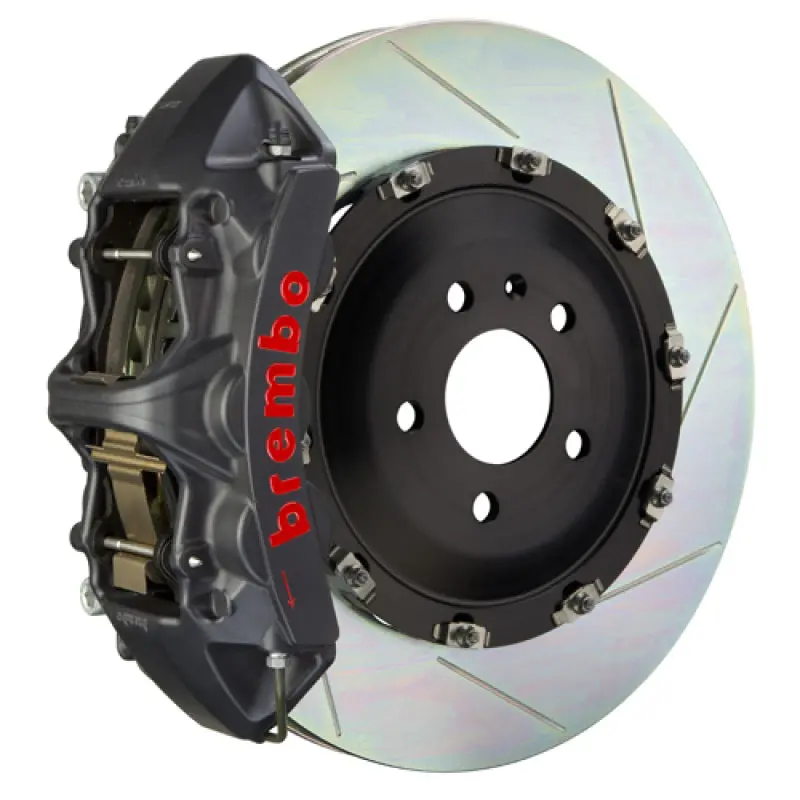 Brembo Gts Big Brake Kit For Audi Q7 (2007–2015, 4L): Front 6-Piston Calipers With 405X34Mm Slotted Two-Piece Rotors 1