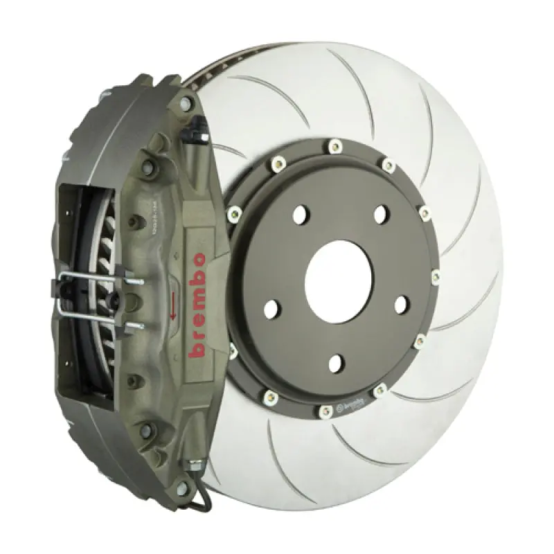 Brembo Pista Front Big Brake Kit – 4-Piston Calipers With 328X35Mm Two-Piece Rotors For 2008–2015 Mitsubishi Lancer Evo X 1